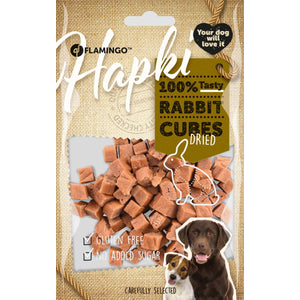 FLAMINGO Hapki, poslastica za psa, kockice, kunićevina, 85g