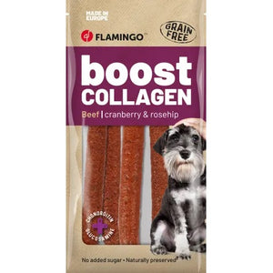 FLAMINGO Boost Sausage, kobasice s govedinom i kolagenom, za pse, 6kom/600g