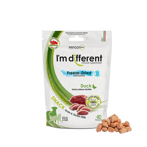 I'M DIFFERENT Freeze Dried, monoprotein pačetina, poslastica bez žitarica, 40g