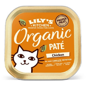 LILY'S KITCHEN Organic Pate Chicken, bez žitarica, 85g