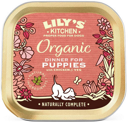 LILY'S KITCHEN Organic Dinner for PUPPY, piletina s povrćem, bez žitarica, 150g