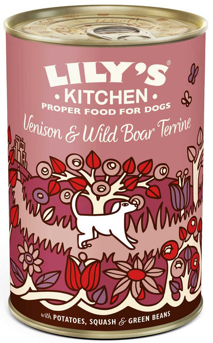 LILY'S KITCHEN Venison & Wild Boar, srnetina i veprovina, bez žitarica, 400g