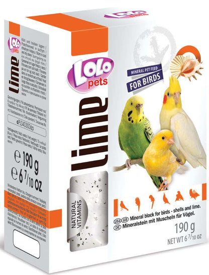 LOLO PETS Mineralni kamen sa školjkama i vapnencem, za ptice