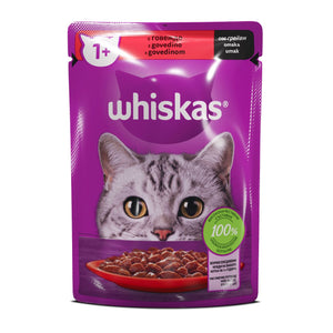 WHISKAS Vrećica Govedina u umaku 1+ 85g
