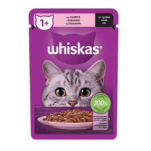WHISKAS Vrećica Losos u umaku 1+, 85g