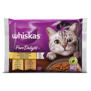 WHISKAS Vrećice Pure Delight Izbor peradi 4x85g