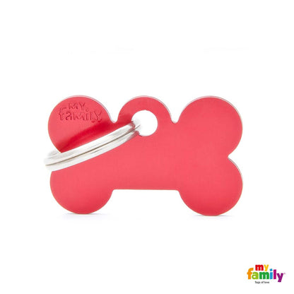 MYFAMILY Basic Pločica za graviranje  Kost, aluminij, crvena