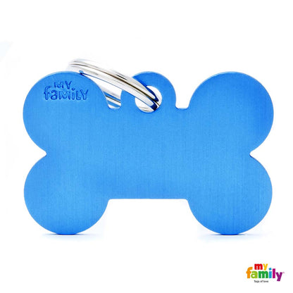 MYFAMILY Basic Pločica za graviranje Kost aluminij, tamno plava