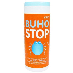 VIPET Buhostop prah za suzbijanje uši, buha, krpelja kod pasa, mačaka, 80g