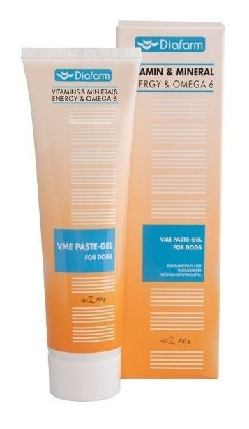 DIAFARM VME Vitaminsko-mineralna energetska pasta+omega 6, psi 100g
