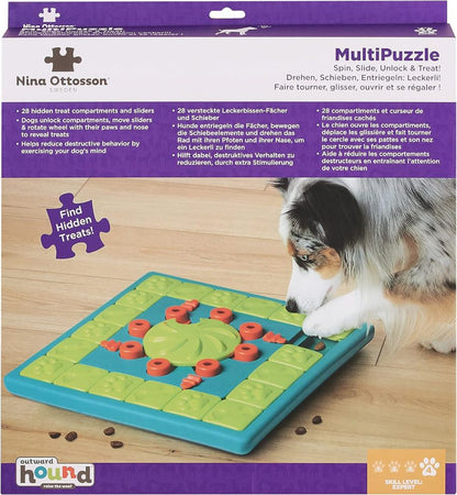 NINA OTTOSSON Dog MultiPuzzle, interaktivna igračka za pse, 37,7x37,7x4,7cm