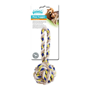PAWISE Floss Tugger Pamučna lopta s drškom 23 cm