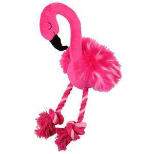 PAWISE Flamingo Squeaky, zvučna, 12x28 cm