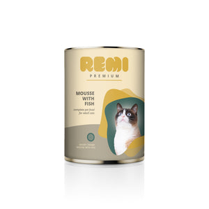 REMI PREMIUM Cat Mousse, s ribom, bez glutena, 400g
