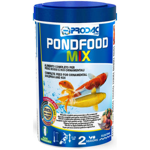 PRODAC Pondfood Mix, hrana za ribe u jezercima, listići, štapići i račići, 1,2l