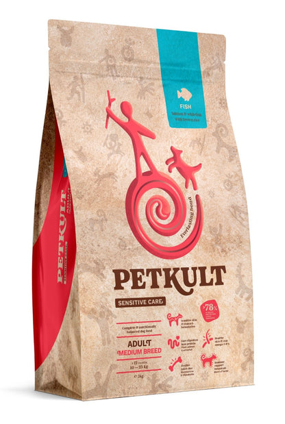 PETKULT Sensitive, Medium, riba sa smeđom rižom