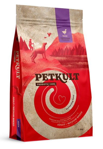 PETKULT Probiotics, Medium, pačetina sa smeđom rižom