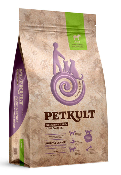 PETKULT Sensitive Low Calorie Adult&Senior Janjetina sa smeđom rižom, M/L,