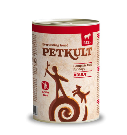 PETKULT Konzerva za pse, s govedinom, bez žitarica