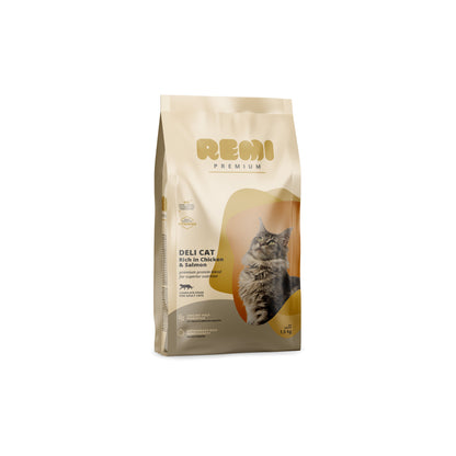 REMI PREMIUM Deli Cat, bogato piletinom i lososom