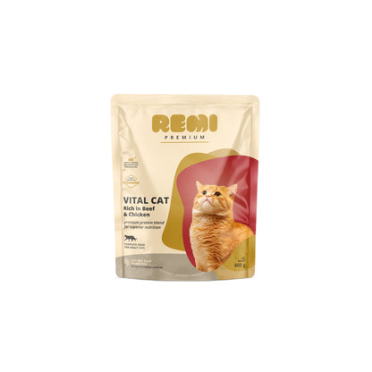 REMI PREMIUM Vital Cat, bogato govedinom i piletinom