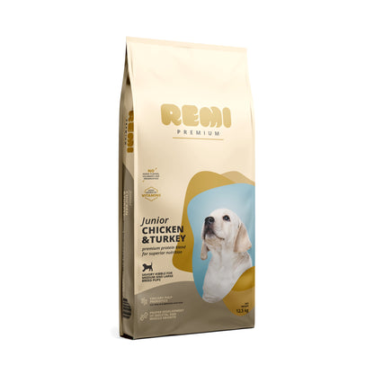 REMI PREMIUM JUNIOR Medium/Large, s piletinom i puretinom