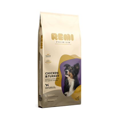 REMI PREMIUM Medium, s piletinom i puretinom