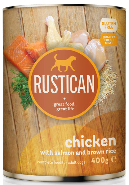 RUSTICAN Piletina s lososom i smeđom rižom, bez glutena