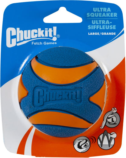 CHUCKIT! Ultra Squeaker lopta, zvučna