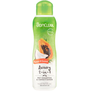 TROPICLEAN Luxury 2u1, šampon i regenerator za pse i mačke, 355 ml