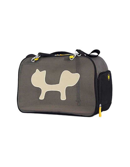 UNITED PETS Torba za mačke Mesh, nosivost do 7kg, crno/žuta, 44x23x28cm