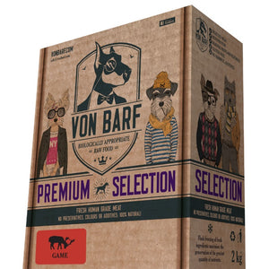 Von BARF Premium Selection divljač, sirova zamrznuta hrana za pse, 8x250g