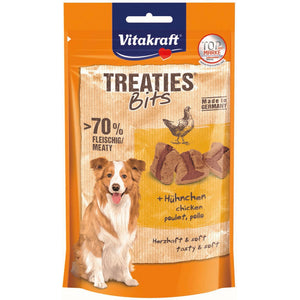 VITAKRAFT Treaties Bits, s piletinom, poslastica za pse, 120g