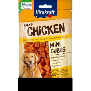 VITAKRAFT Žvakalica Mini Cubes, poslastice za pse, piletina, 80g