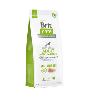 BRIT CARE Digestion & Relax Sustainable Medium breed, piletina s insektima