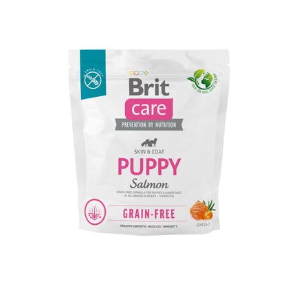 BRIT CARE Grain-free Skin&Coat PUPPY, losos i krumpir, bez žitarica