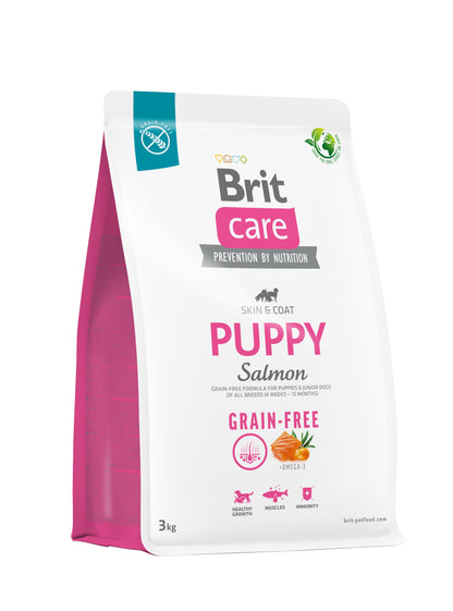 BRIT CARE Grain-free Skin&Coat PUPPY, losos i krumpir, bez žitarica