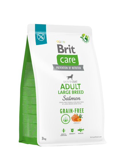BRIT CARE Grain-free Skin&Coat Large Breed, losos i krumpir, bez žitarica