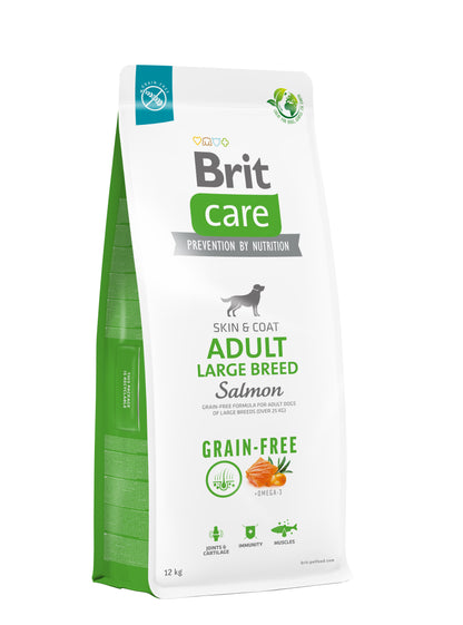 BRIT CARE Grain-free Skin&Coat Large Breed, losos i krumpir, bez žitarica