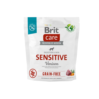 BRIT CARE Grain-free Digestion & Skin Sensitive, divljač i krumpir, bez žitarica
