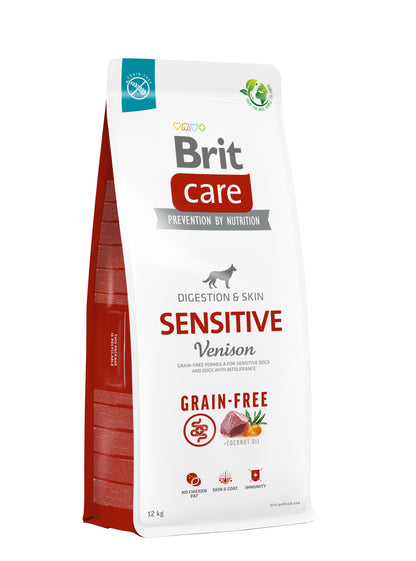 BRIT CARE Grain-free Digestion & Skin Sensitive, divljač i krumpir, bez žitarica