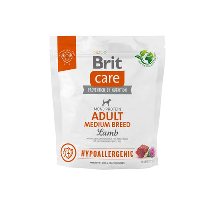 BRIT CARE Hypoallergenic Monoprotein Medium Breed, janjetina i riža