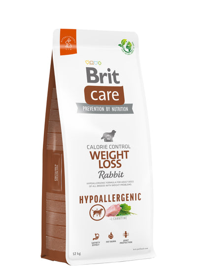 BRIT CARE Hypoallergenic Calorie Control Weight Loss, kunićevina i riža