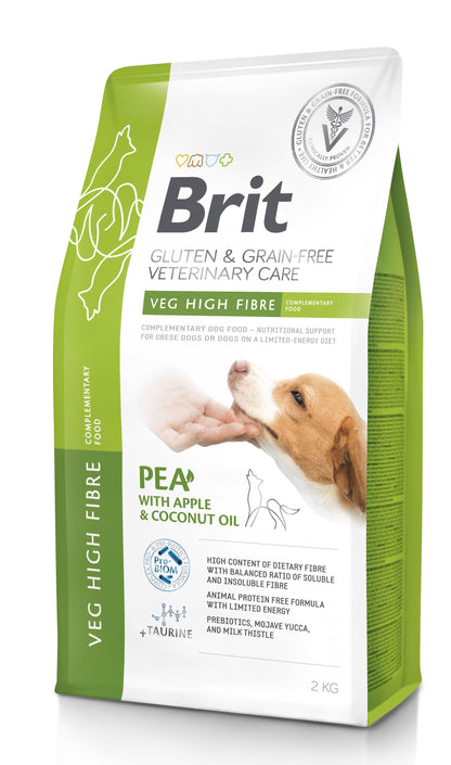 BRIT GF VD Dog Veg High Fibre, za prekomjernu težinu