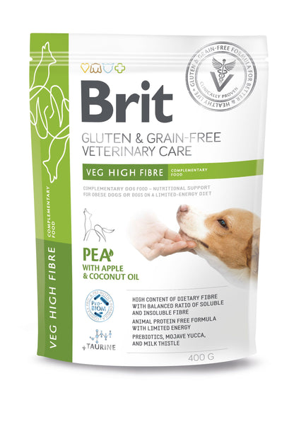 BRIT GF VD Dog Veg High Fibre, za prekomjernu težinu