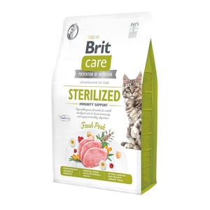 BRIT CARE Cat Sterilized Immunity Support, svinjetina, bez žitarica,