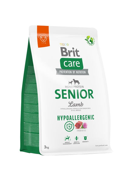 BRIT CARE Hypoallergenic Monoprotein SENIOR, janjetina i riža