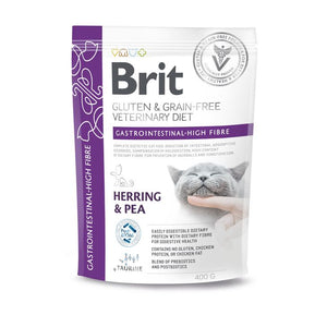 BRIT GF VD Cat Gastrointestinal High Fibre, gastrointes. poremećaji400g