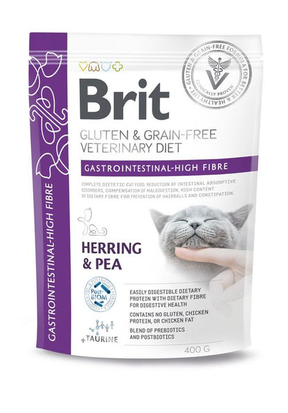 BRIT GF VD Cat Gastrointestinal High Fibre, gastrointes. poremećaji400g