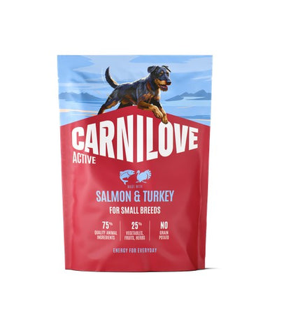 CARNILOVE Active, Losos i puretina, za male pasmine